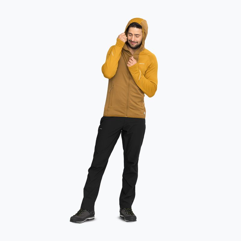 Pánska trekingová mikina Viking Birger Hoodie light brown/yellow 4