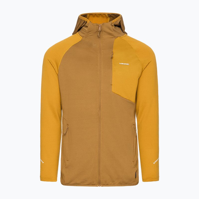 Pánska trekingová mikina Viking Birger Hoodie light brown/yellow 8