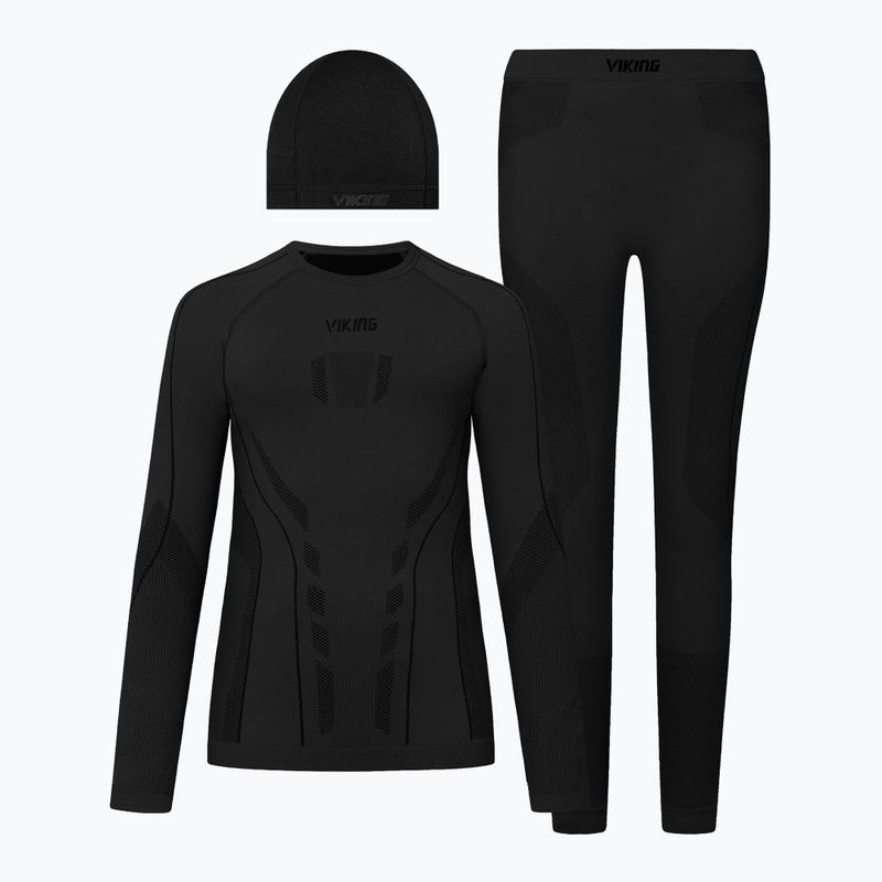 Súprava termobielizne pre deti Viking Football Riko 2.0 Base Layer black