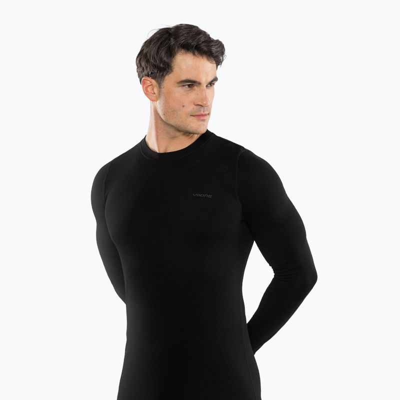 Pánska termo súprava Viking Meriboo Base Layer black 4