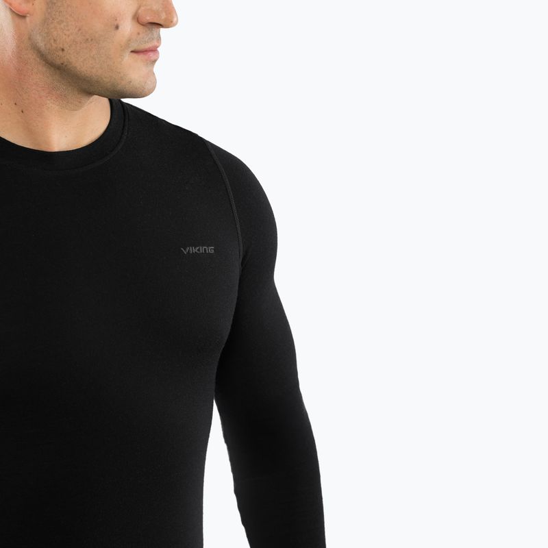 Pánska termo súprava Viking Meriboo Base Layer black 5