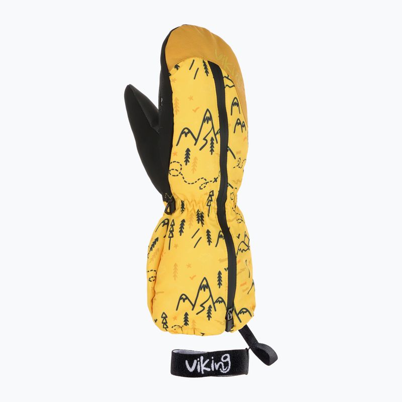 Detské lyžiarske rukavice Viking Snoppy Yellow 2