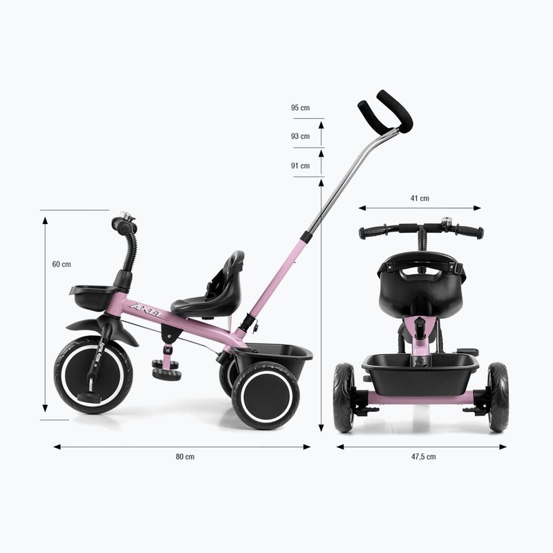 Trojkolesové odrážadlo Milly Mally Axel pink 11