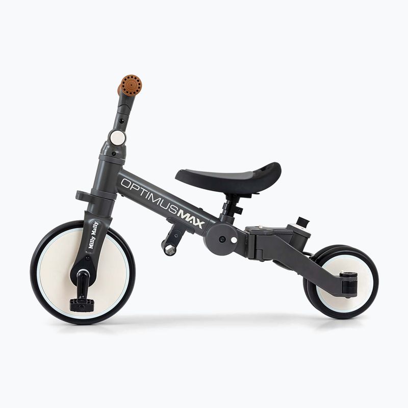 Odrážadlo Milly Mally 5w1 Optimus Max dark grey 3