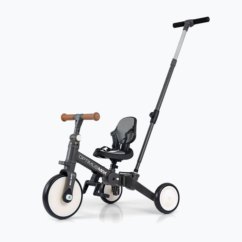 Odrážadlo Milly Mally 5w1 Optimus Max dark grey 10