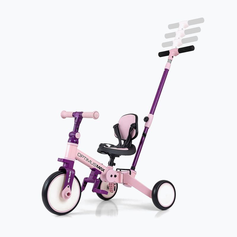 Odrážadlo Milly Mally 5w1 Optimus Max pink 8