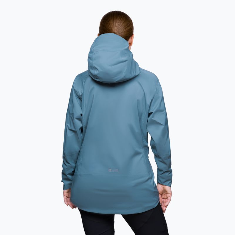 Dámska bunda do dažďa Alpinus Selenga grey/sage 2