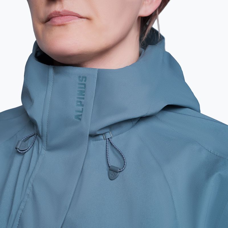 Dámska bunda do dažďa Alpinus Selenga grey/sage 4