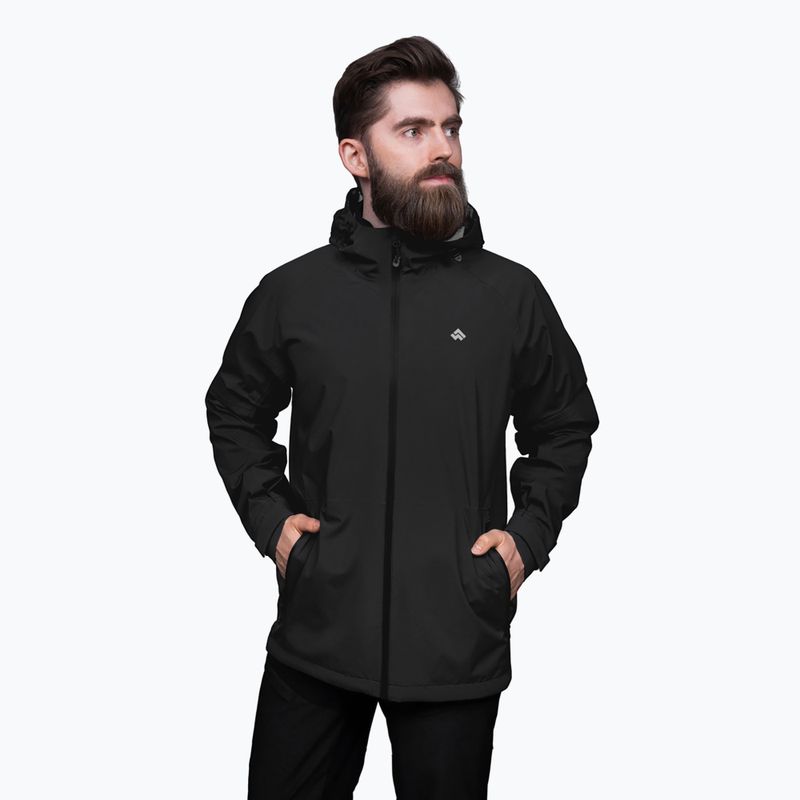 Alpinus Girdiman pánska bunda do dažďa čierna 3