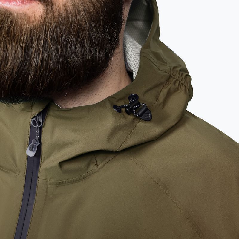 Pánska bunda do dažďa Alpinus Girdiman olive 6
