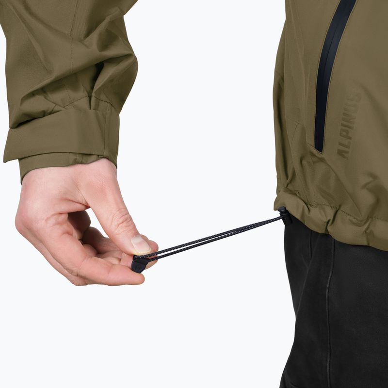 Pánska bunda do dažďa Alpinus Girdiman olive 8