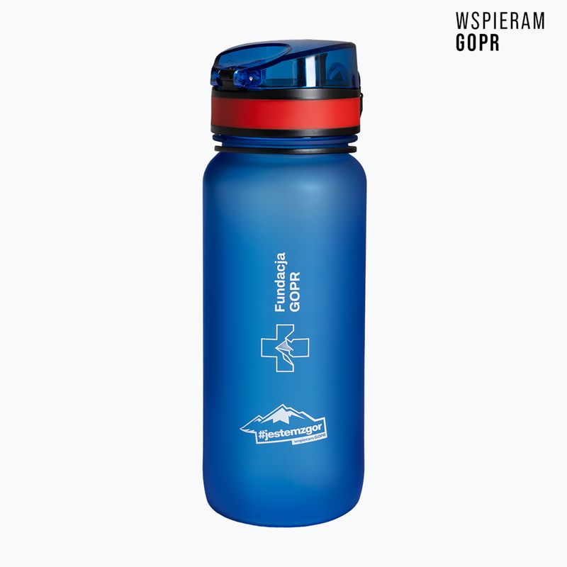 Turistická fľaša Alpinus Trysil GOPR Edition 650 ml blu/red 2