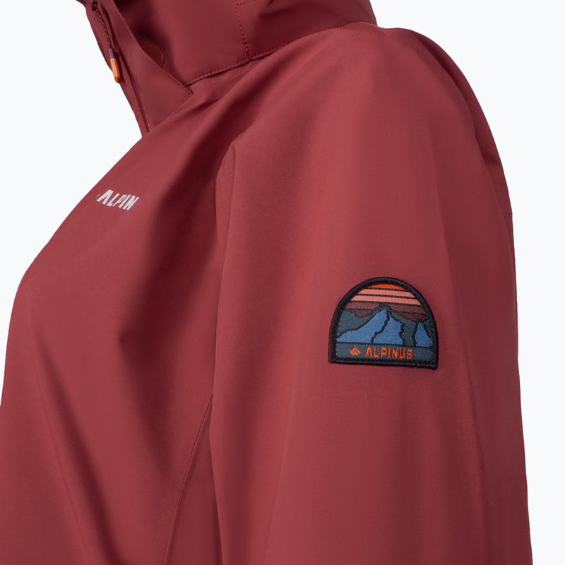 Dámsky nepremokavý kabát Alpinus Urmia ceglasty 3