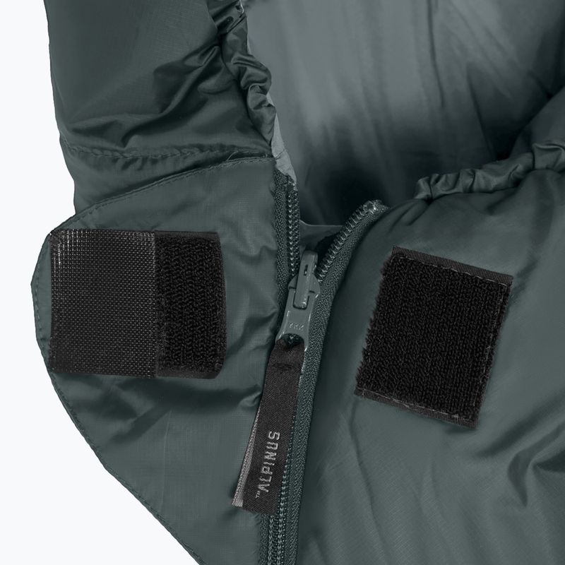 Spací vak Alpinus Wide & Long Fiber Pro 1250 215 cm/left pine green 4