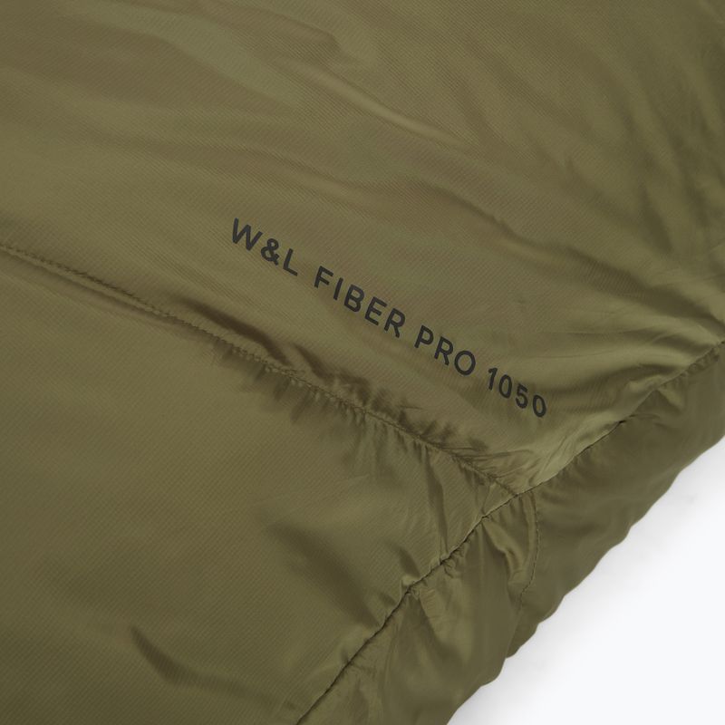 Spací vak Alpinus Wide & Long Fiber Pro 1050 230 cm/pravý borovicová zelená 8