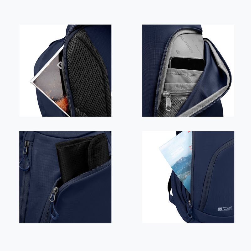 Turistický batoh Alpinus Lecco 15 l navy 3