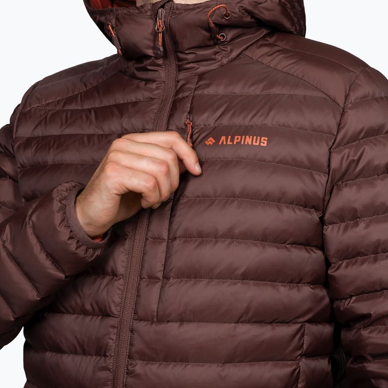 Pánska páperová bunda Alpinus Kiruna brown 4