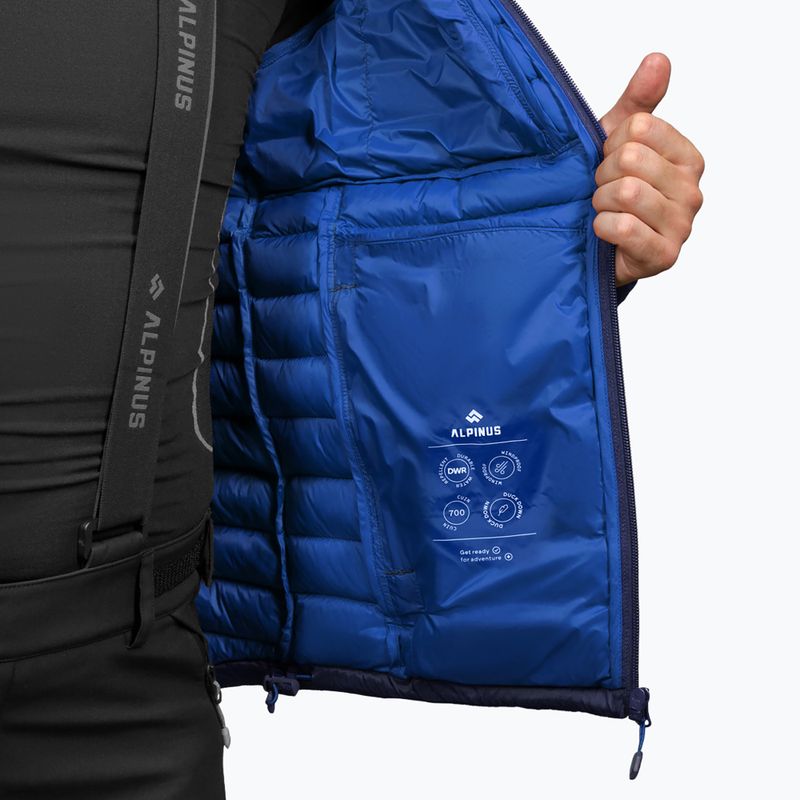 Pánska páperová bunda Alpinus Kiruna navy blue 7
