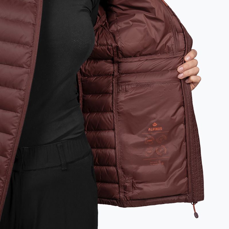 Dámska páperová bunda Alpinus Kiruna brown 8
