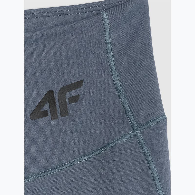 Dámske tréningové legíny 4F Solar Punk FNK F404 denim 2