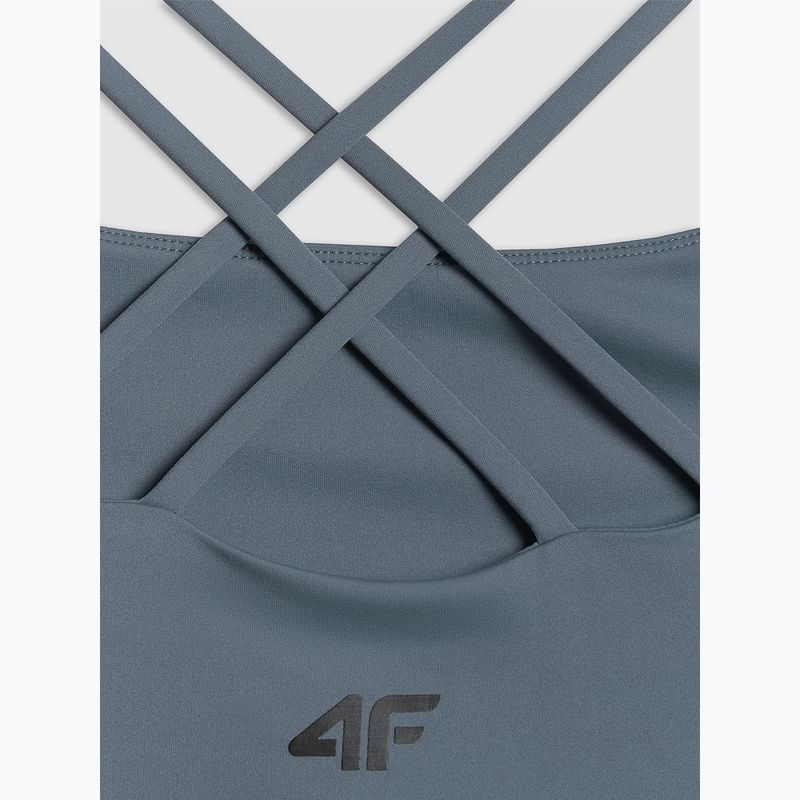 Dámske tréningové tričko 4F Solar Punk FNK F0745 denim 3