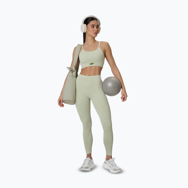 Tréningová podprsenka 4F Solar Punk F203 light green allover 6