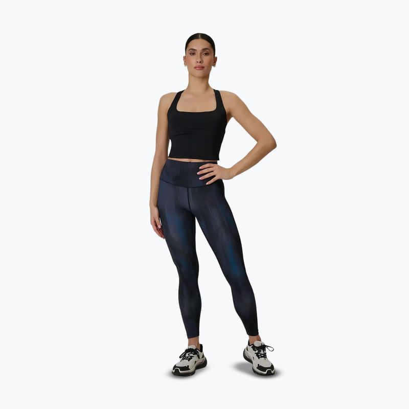 Dámske tréningové legíny 4F Solar Punk FNK F454 sea green allover 2