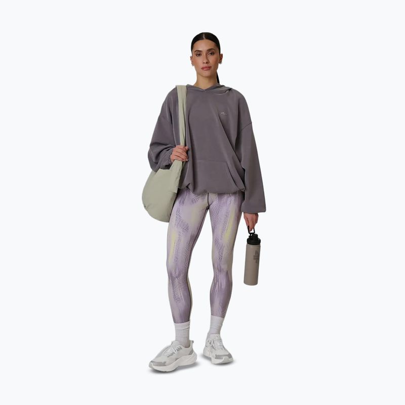 Dámske tréningové legíny 4F Solar Punk FNK F454 light yellow allover 5