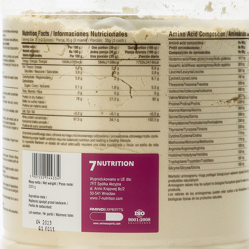 Srvátka 7Nutrition Protein 80 2kg biela čokoláda-višňa 7Nu000235 3