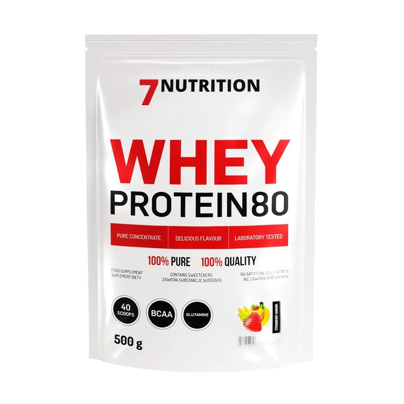 Whey 7Nutrition Protein 80 500g jahoda-banán 7Nu000260