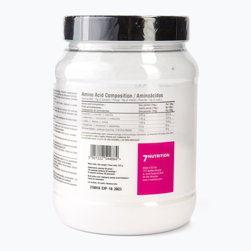 BCAA Master 7Nutrition aminokyseliny 500g malina 7Nu000333-malina 3