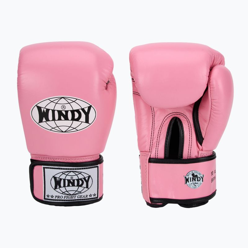 Boxerské rukavice WINDY Classic Genuine Leather red