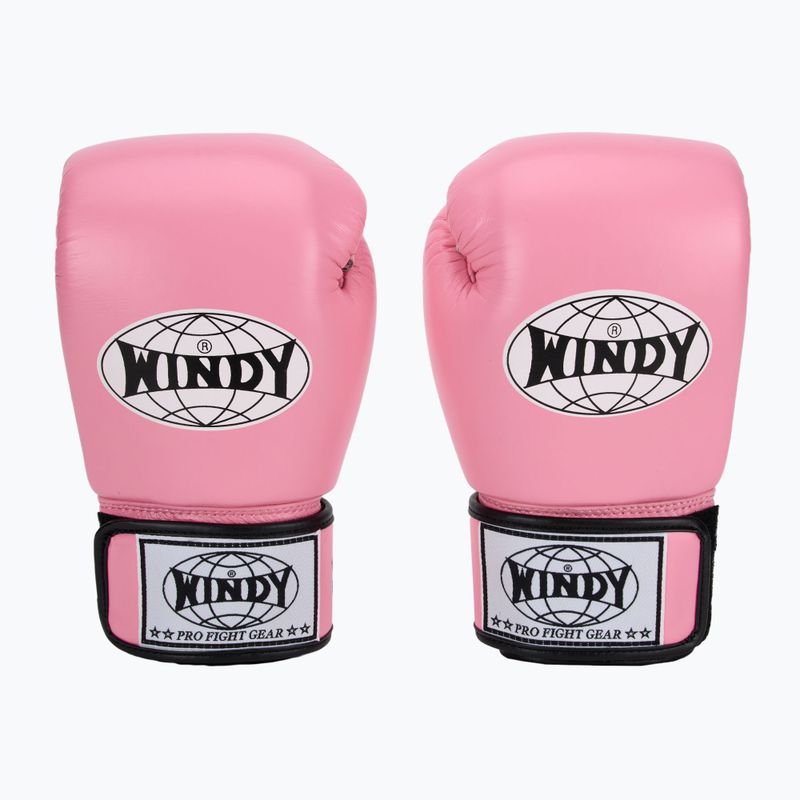 Boxerské rukavice WINDY Classic Genuine Leather red 2