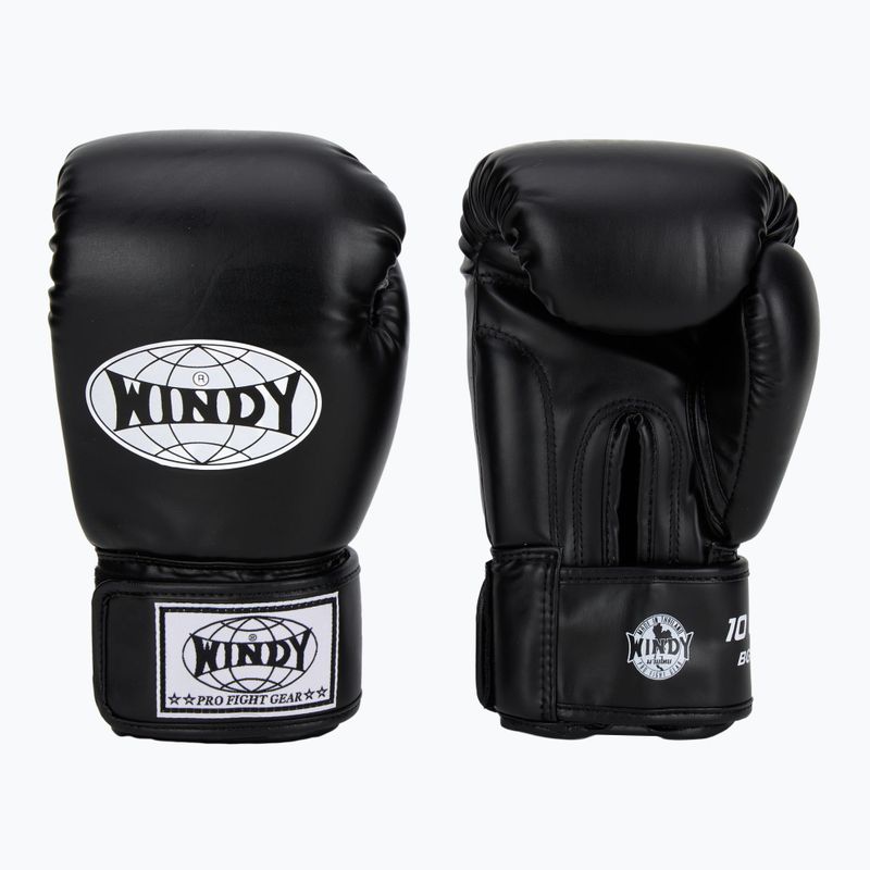 Boxerské rukavice WINDY Classic Synthetic Leather black