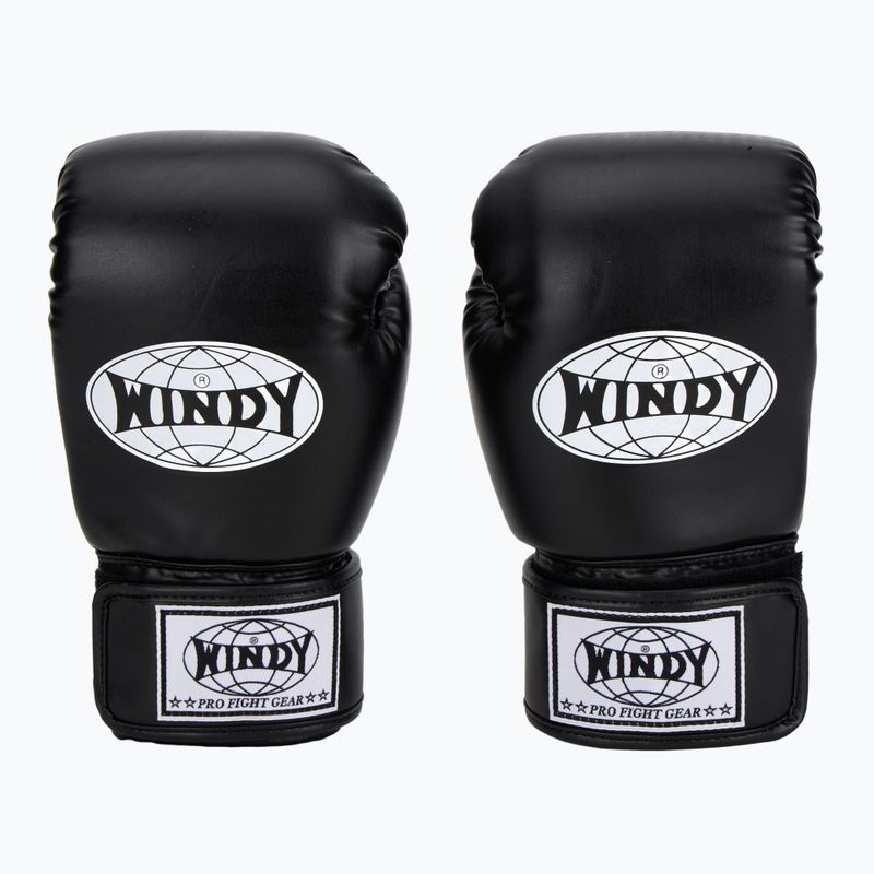 Boxerské rukavice WINDY Classic Synthetic Leather black 2