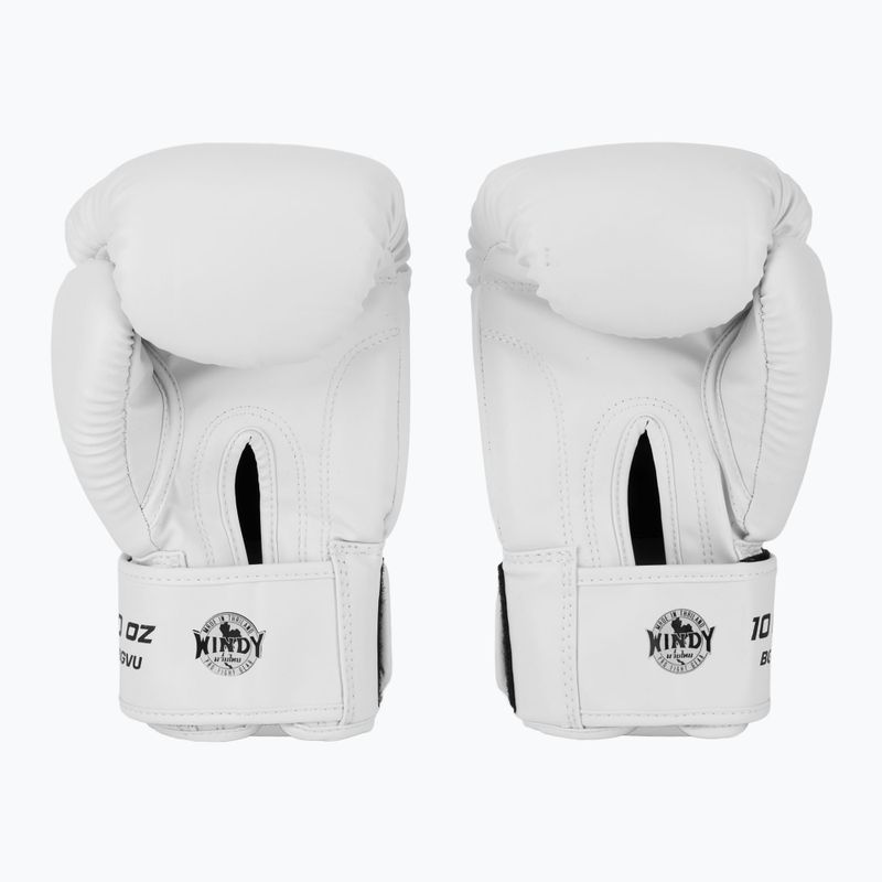 Boxerské rukavice WINDY Classic Synthetic Leather white 3