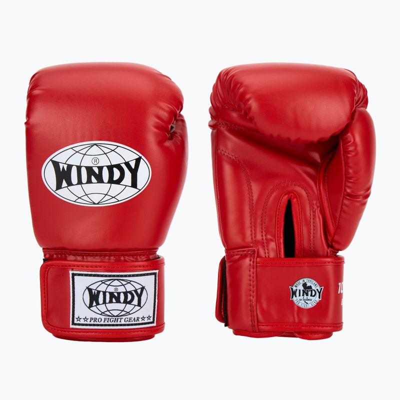 Boxerské rukavice WINDY Classic Synthetic Leather red