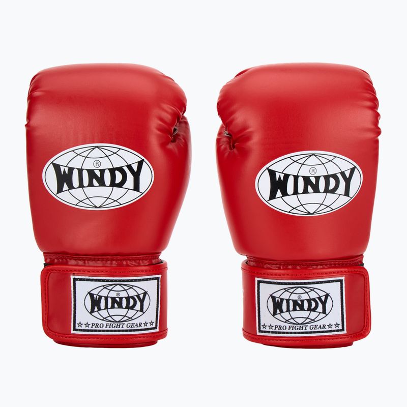 Boxerské rukavice WINDY Classic Synthetic Leather red 2
