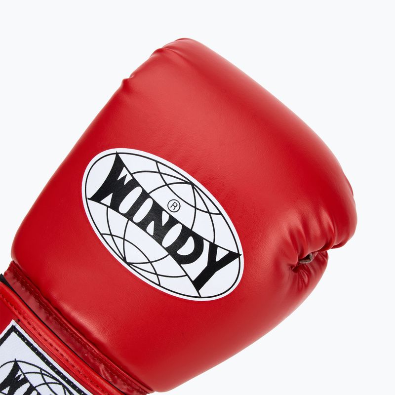 Boxerské rukavice WINDY Classic Synthetic Leather red 5