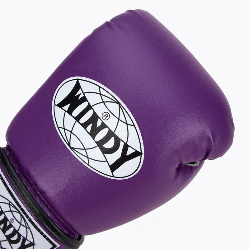 Boxerské rukavice WINDY Classic Synthetic Leather purple 5