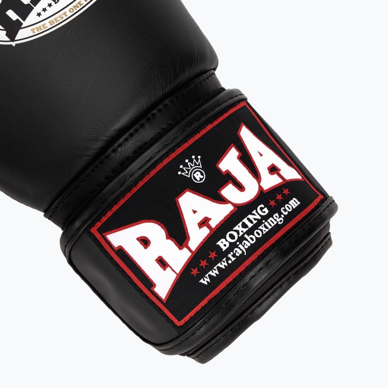 Boxerské rukavice RAJA BOXING Single Standard Genuine Leather black 6