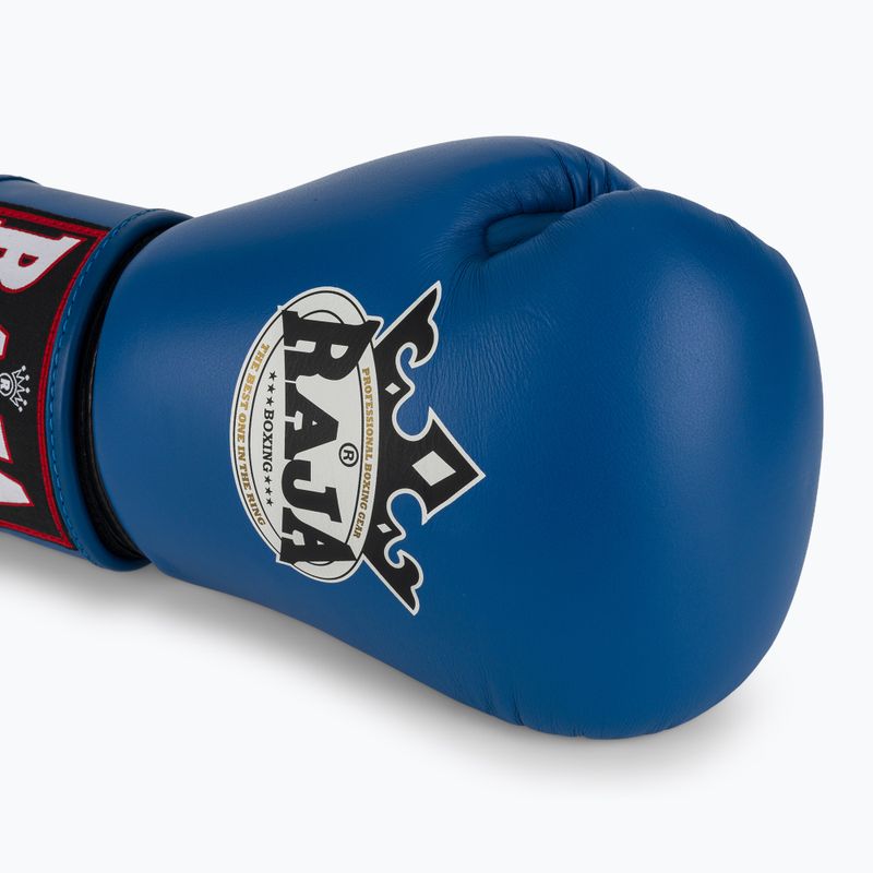 Boxerské rukavice RAJA BOXING Single Standard Genuine Leather blue 5