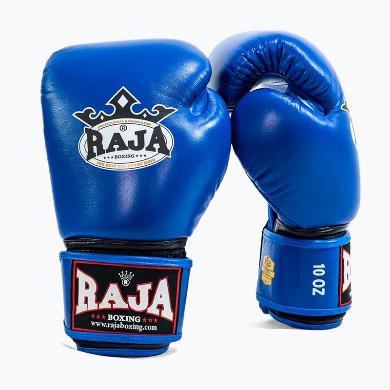 Boxerské rukavice RAJA BOXING Single Standard Genuine Leather blue 2