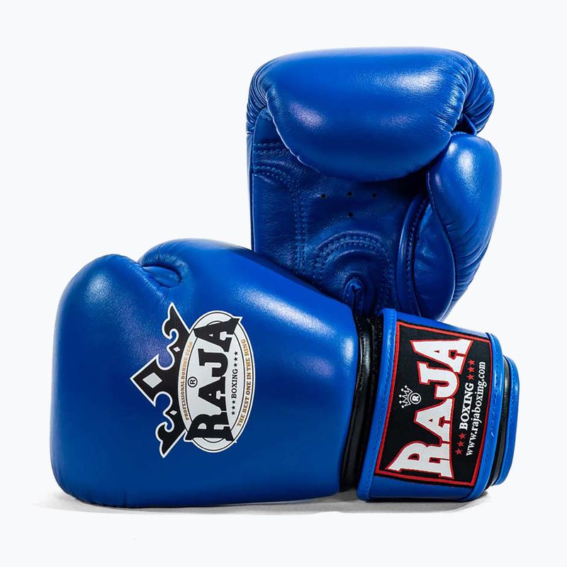Boxerské rukavice RAJA BOXING Single Standard Genuine Leather blue 3