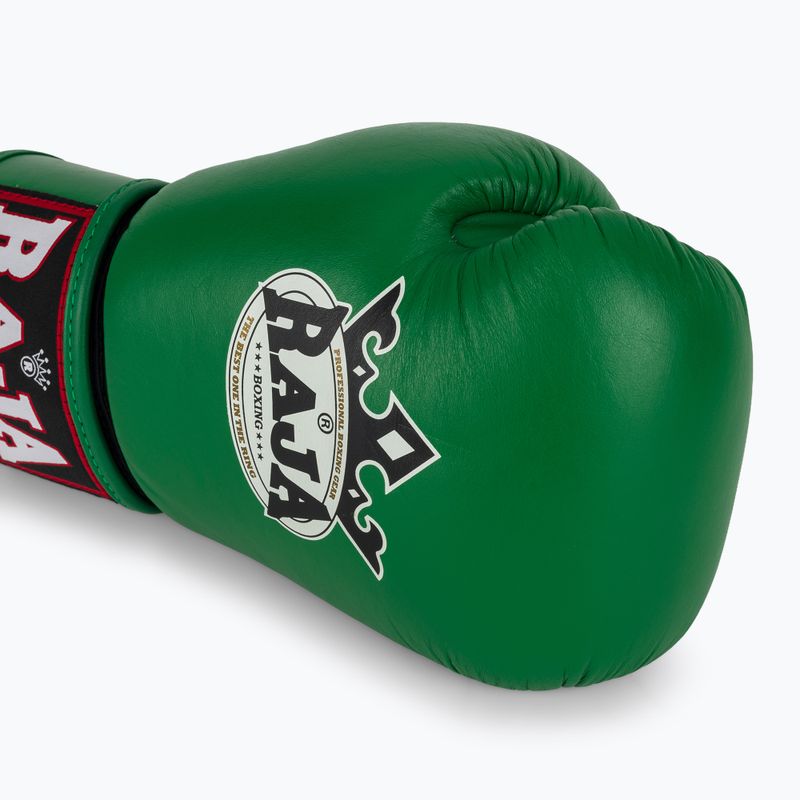 Boxerské rukavice RAJA BOXING Single Standard Genuine Leather green 5