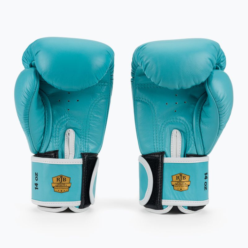 Boxerské rukavice RAJA BOXING Single Standard Genuine Leather light blue 3