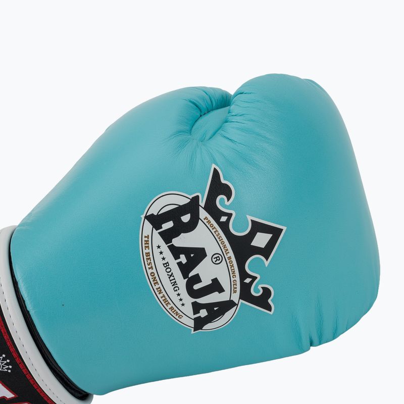 Boxerské rukavice RAJA BOXING Single Standard Genuine Leather light blue 5
