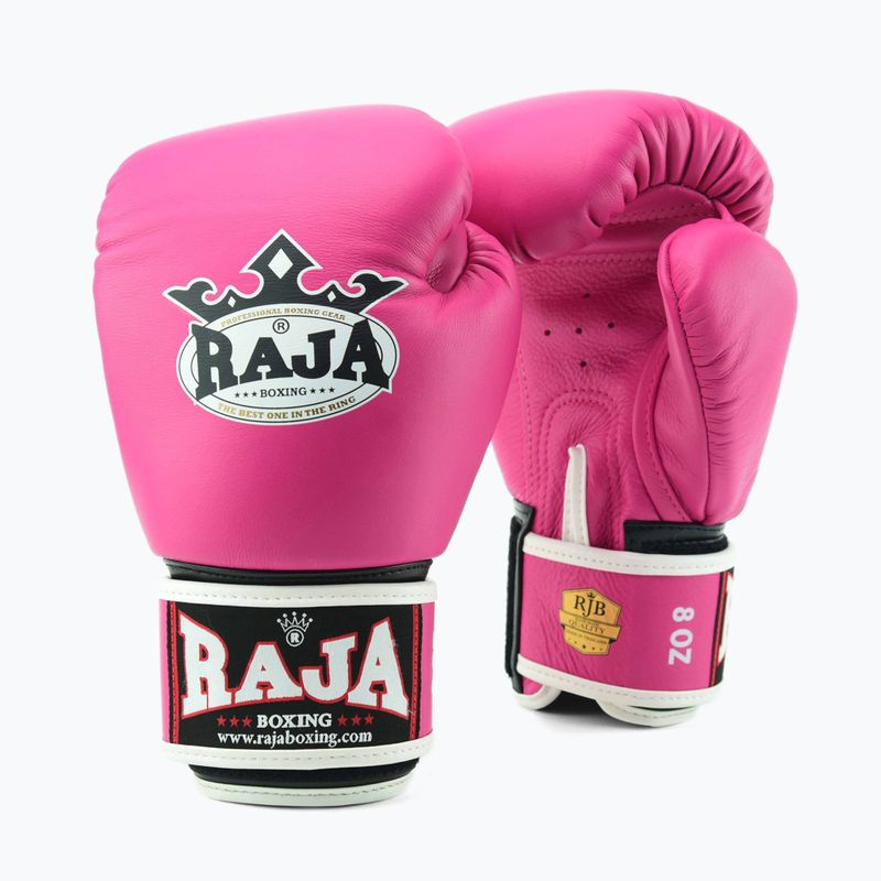 Boxerské rukavice RAJA BOXING Single Standard Genuine Leather pink