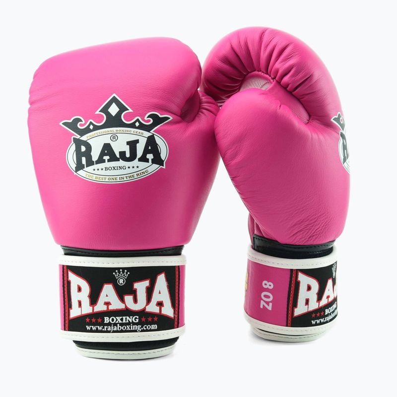 Boxerské rukavice RAJA BOXING Single Standard Genuine Leather pink 2