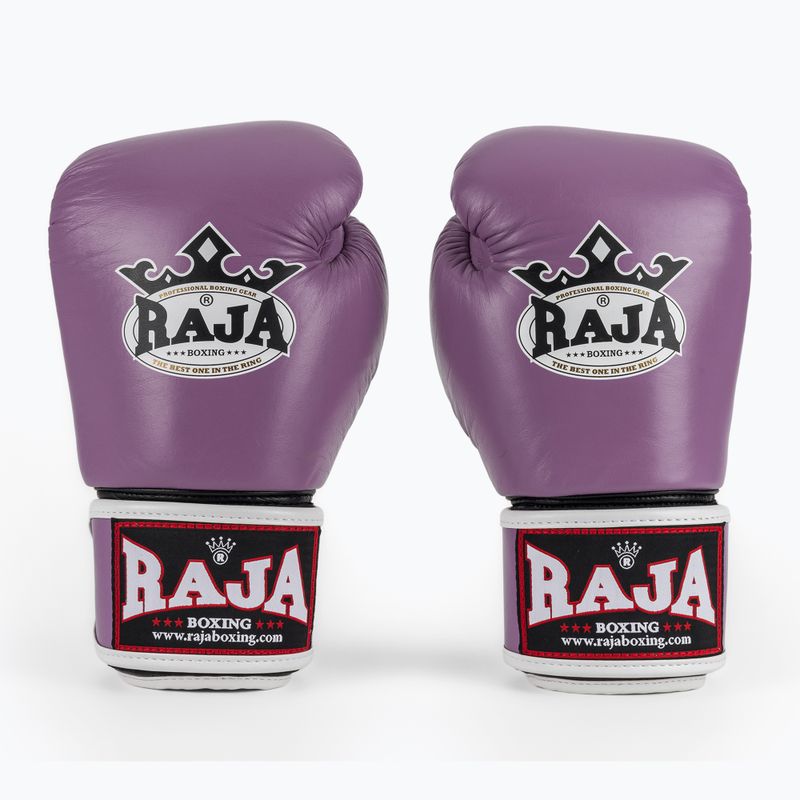 Boxerské rukavice RAJA BOXING Single Standard Genuine Leather purple 2